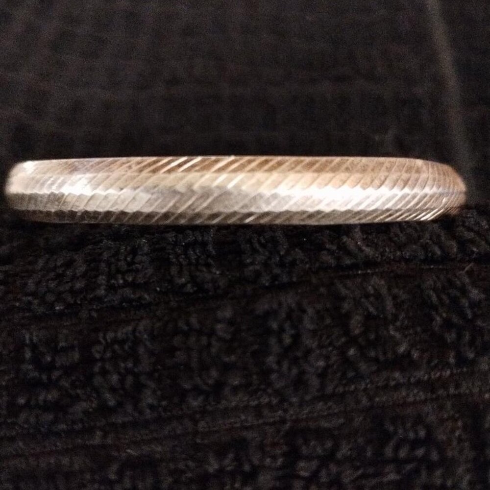 VINTAGE STERLING SILVER FLEXIBLE BANGLE BRACLET (STAMPED)